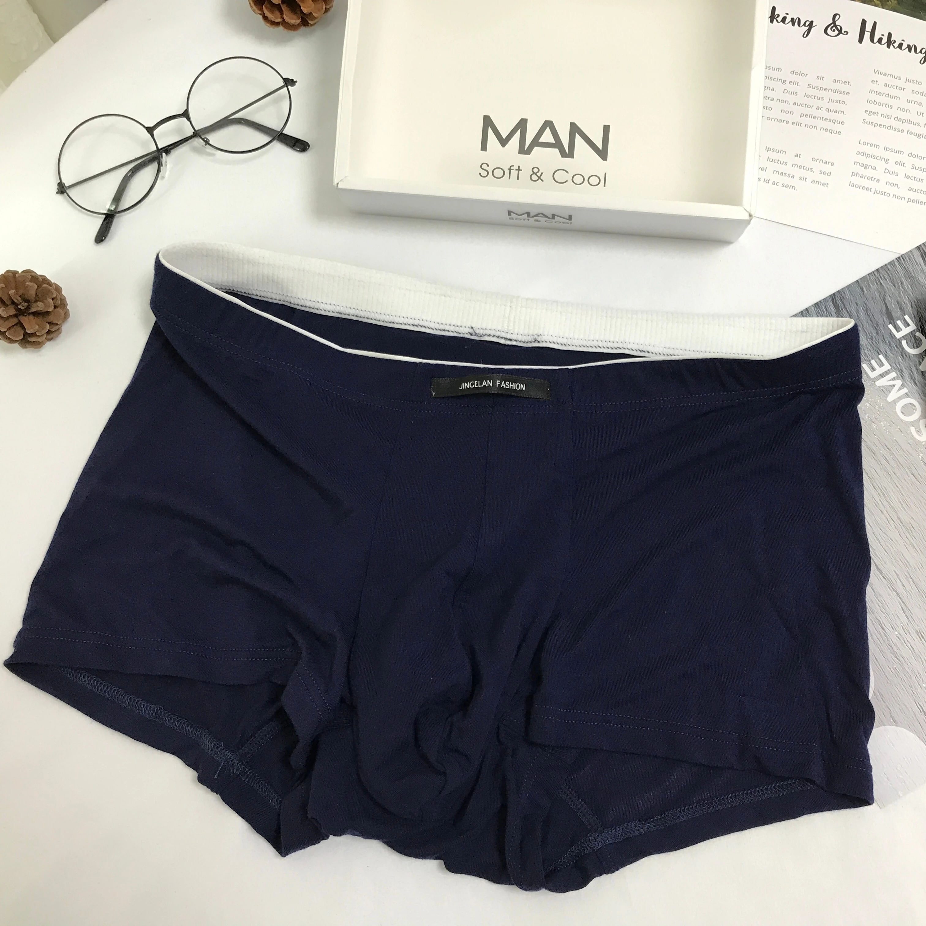 New Style man&#x27;s underwear Recovered fibre soft custom Breathable Comfortable Boxer