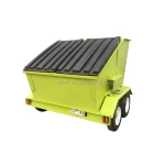 New type of garbage box trailer for clean up and transport garbage