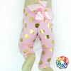Newest Soft Coffee Color Toddler Polka Dots Pants Cotton Baby Training Pants Wholesale Infant Boutique Clothes From China