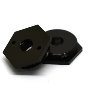 Non-standard black coating pentagon steel machining parts used for skis