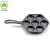 Import Nonstick Square Cast Iron Baking Tray with Two Handle Black 16 Holes Gift from China