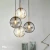 Import Nordic Design Art Glass Home Decorative Chandeliers LED Dining Room Lighting Round Ball Light Pendant Lamp from China