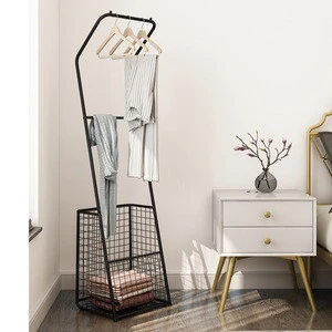 Nordic light luxury  modern household creativity rack hall hanger hook stand living packing room floor clothes stand