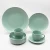 Import Nordic style matte green color modern living ceramic dinner set 16pcs dinnerware sets porcelain wholesale from China