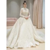 NW1361 Long Sleeves Lace Muslim Wedding Dresses