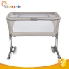 OEM factory aluminum alloy frame baby crib for beside adult bed
