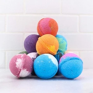 OEM Natural Organic Kids Bubble Fizzies Bath Bombs with Surprise Toys Inside For Kids Gift