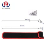OEM Stainless Steel BBQ Sticks Skewers Set Reusable kabob Sticks Round Skewers Kabob Grilling Sticks