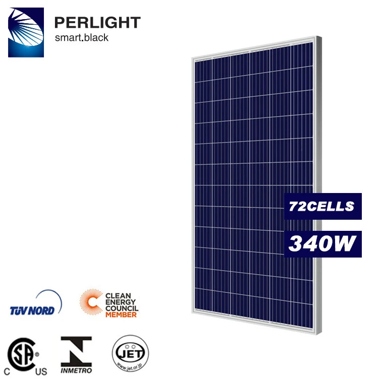 On Sale Perlight Solar Panel 340W with 72 5BB Solar Cells for Solar Power System