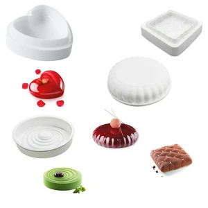 Online ShopKitchen Accessories Set Silicone Baking Tools DIY Multiple Size Non-stick Round Heart Shape Mousse Cake Mold