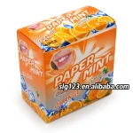 Orange papermint gummy candy halal chewing gum