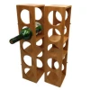 Organic kitchen bamboo wine rack storage