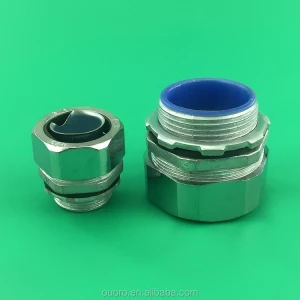 OUORO 8mm G1/4 DPJ End style union zinc alloy joint fitting connector for metal flexible conduit pipe hose