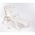 Import Outdoor Furniture White Beach Sunbed, Plastic Sun Lounger Supplier from China