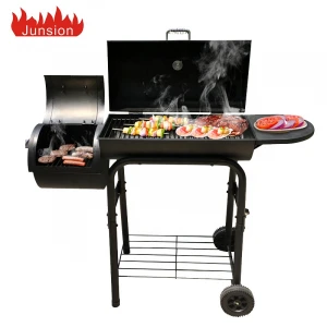 Outdoor Offset Charcoal BBQ Grills Barbecue Grill Smoker Machine