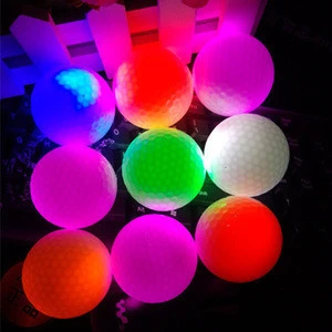 outdoor sport colorful light up golf ball wholesale led golf balls