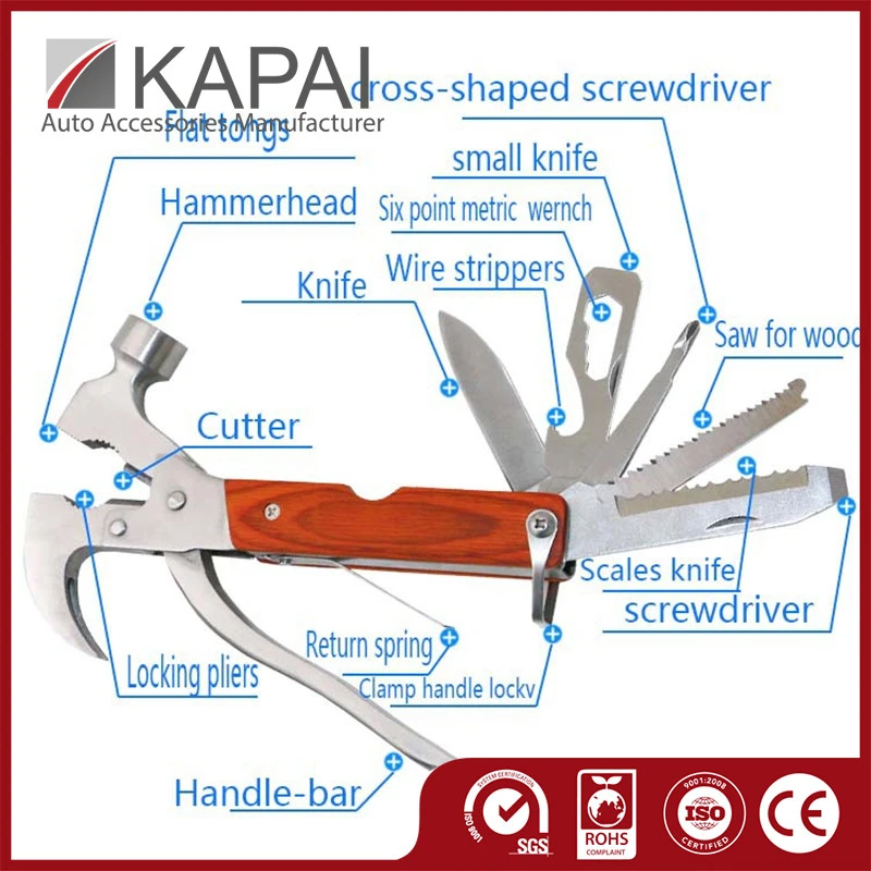 Outstanding Multi-functional Portable Hammer w/ Knife
