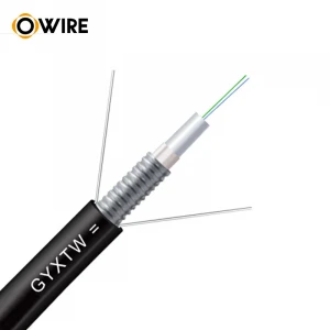 Owire Single Mode 4 6 12 Core GYXTW price per meter Armoured Duct &amp; Aerial fiber optic cable