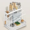 OWNSWING Multifunctional Knife Holder Stand Home Kitchen Utensil Counter Cutting Board Rack Pot Lid Storage Rack Cutlery Holder