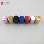 Oxidized aluminium metal shell plastic screw cap for eyelash glue bottle