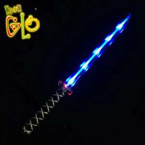 Party Supplies Kids Led Light Up Saber Ninja Sword Toy for Cosplay