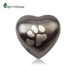 Paw Print Heart Shape Pet Cremation Urn