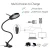 Import PD-5S hot sale gooseneck clip-on magnifier with adjustable light for reading, repair and beauty manicure from China