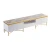 Import PD-B0019 White modern good quality ash wood HDF marble top  plating brass stainless steel TV stand living room floor stand from China