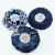 Import pearl center chiffon flower -handmade rhinestone centers jean fabric flower for denim garment accessories from China
