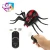 Import plastic walking insect black infrared rc animal toys remote controlled spider with light from China