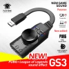Plextone USB Sound card virtual 7.1ch sound card USB Audio Sound Card GS3