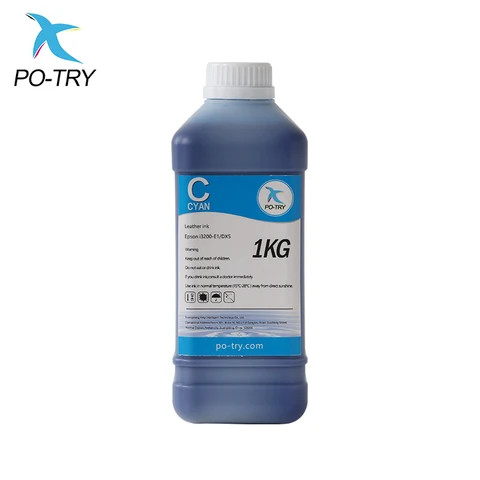 PO-TRY I3200 4720 Printhead Leather Printer Ink 1Liter Color Smooth Fast Drying Leather Ink