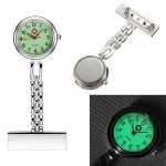 Pocket Luminous Nurse Watches Metal Noctilucent Hanging Medical Watch
