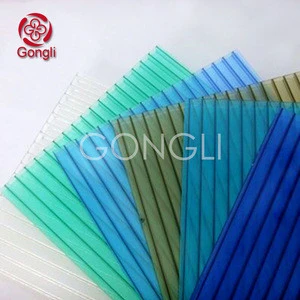 Polycarbonate 8 Layer Diamond Multiwall Structure Hollow Pc Sheet