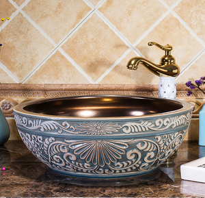 porcelain bowl shape jingdezhen ceramic art wash basin