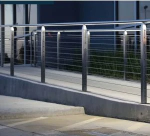 porch handrail stainless steel out door railing with wire connector
