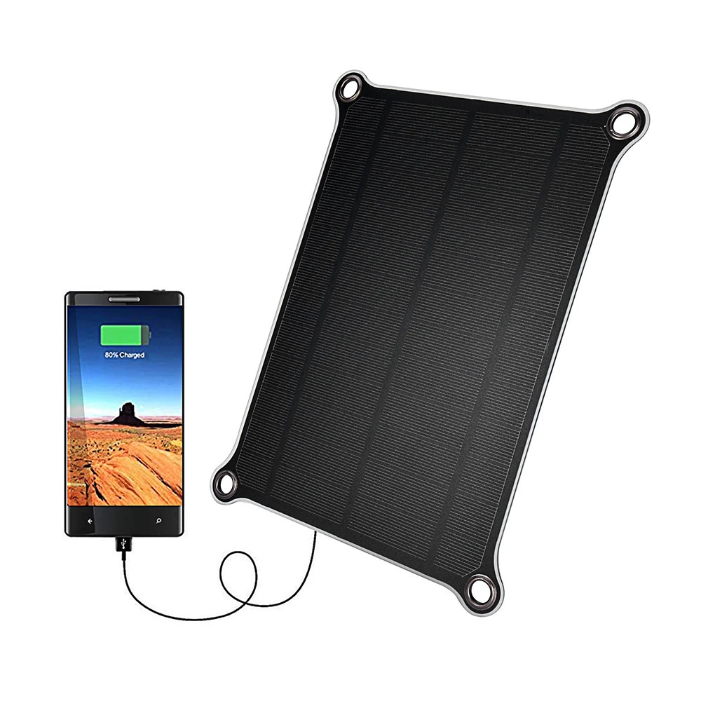 Portable 6W Sunpower Folding Solar Panel Manufacturers China 6 watt portable solar panel charge cable for backpack