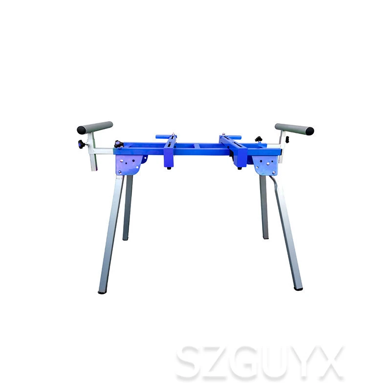 Portable aluminium folding woodworking holder mobile workbench for bevel cutting saw cutting machine
