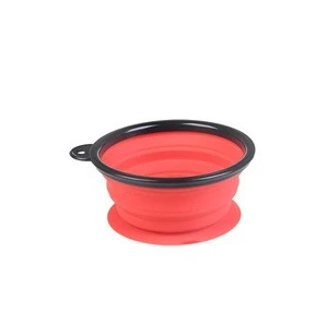 Portable Outdoor Traveling Dog Bowl Silicone Folding Bowls Food Drinking Water Pet Bottle Suction Pet Feeders