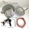 Portable Pressure Feed Tanks and Paint Supply Containers With Paint Spray Guns