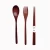 Import Portable Reusable Picnic Bamboo Spoon Fork Chopsticks Wooden Travel Utensils Cutlery Flatware Tableware Set from China
