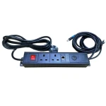 power strip uk pdu OEM Underdesk PDU customized power twin USB charge A+C HMDI cat6 loading protection UK plug