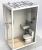 Import prefab bathroom unit bathroom pod shower unit sliding shower door from China
