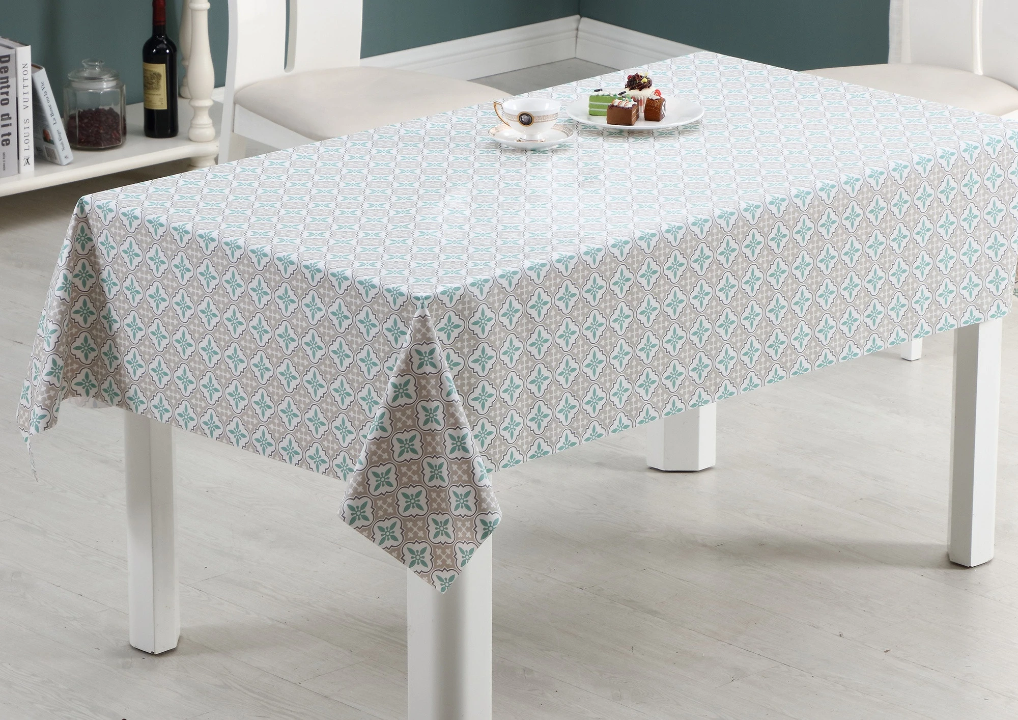 Printing Waterproof Oilproof Heat Resistant Eco-friendly PVC Table Cloth Vinyl Tablecloth