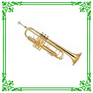 Professional Brass Gold Lacquer Bach Trumpet/Trompeta