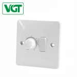 Professional Factory Made Light Dimmer and Wall Switches 220V Bakelite 1-year CN;ZHE White 500W 10A Switch&socket OEM VGT