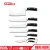 Import Professional German High Carbon Stainless Steel Knife set ,7pcs with rubber wood block from China
