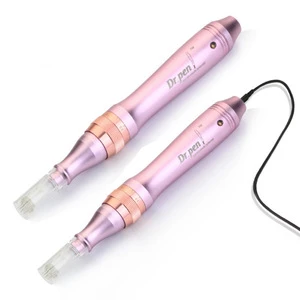 Professional Microneedle Rechargeable pink derma pen M7   injection wrinkle removal  dr pen in rolling system
