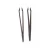 Import Professional personalized matte precision slant eyebrow pointed black tweezers from China