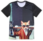 Promotion Cheap All Over Sublimation Printing 100% Polyester Fitness Tee T Shirts